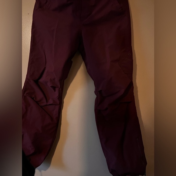 Vintage express maroon burgundy cargo Velcro pants size medium waist 28 in - Picture 12 of 15